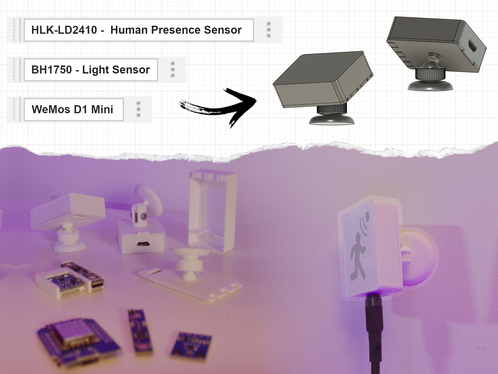 ESPHome LD2410 Human Presence Sensor
