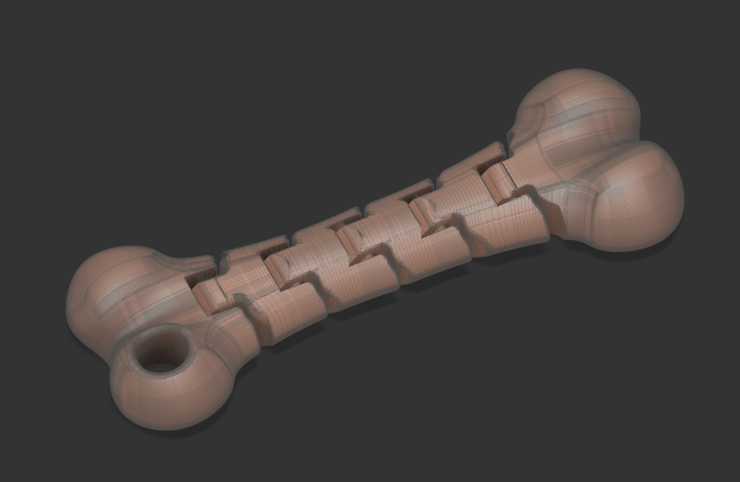Flexible Bone keychain without the annoying ‘BIG’ inscription