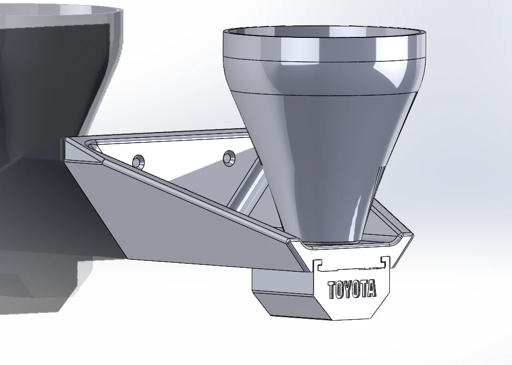 Oil funnel with wallmount - Toyota