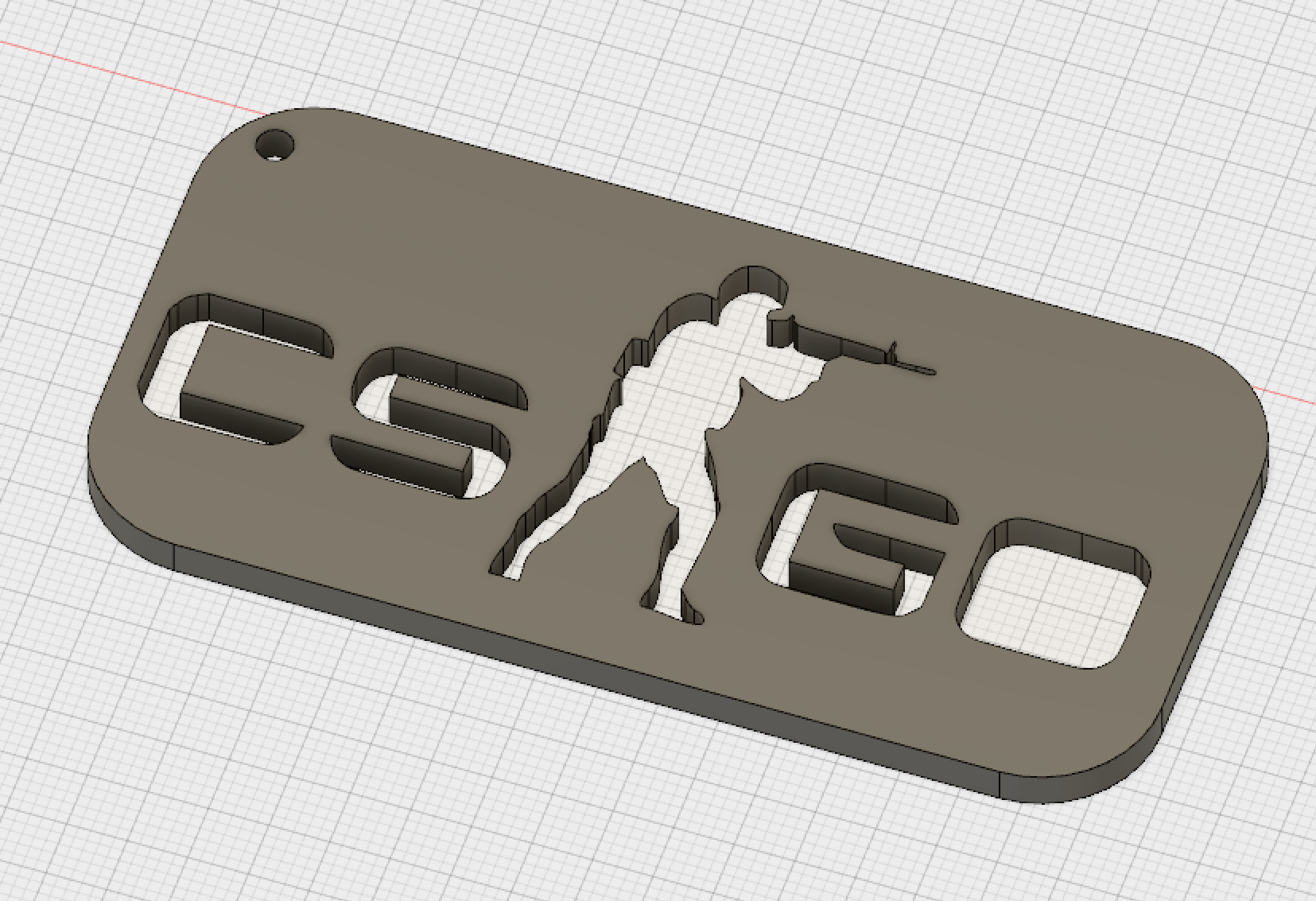 CS-GO Logo Keychain