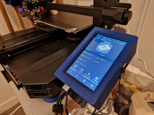 Raspberry Pi 3 case for Ender-3 S1 Pro and Waveshare 5" touchscreen