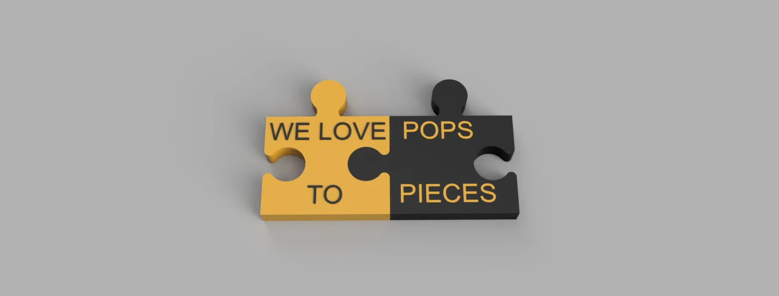 Love you to pieces puzzle piece gift