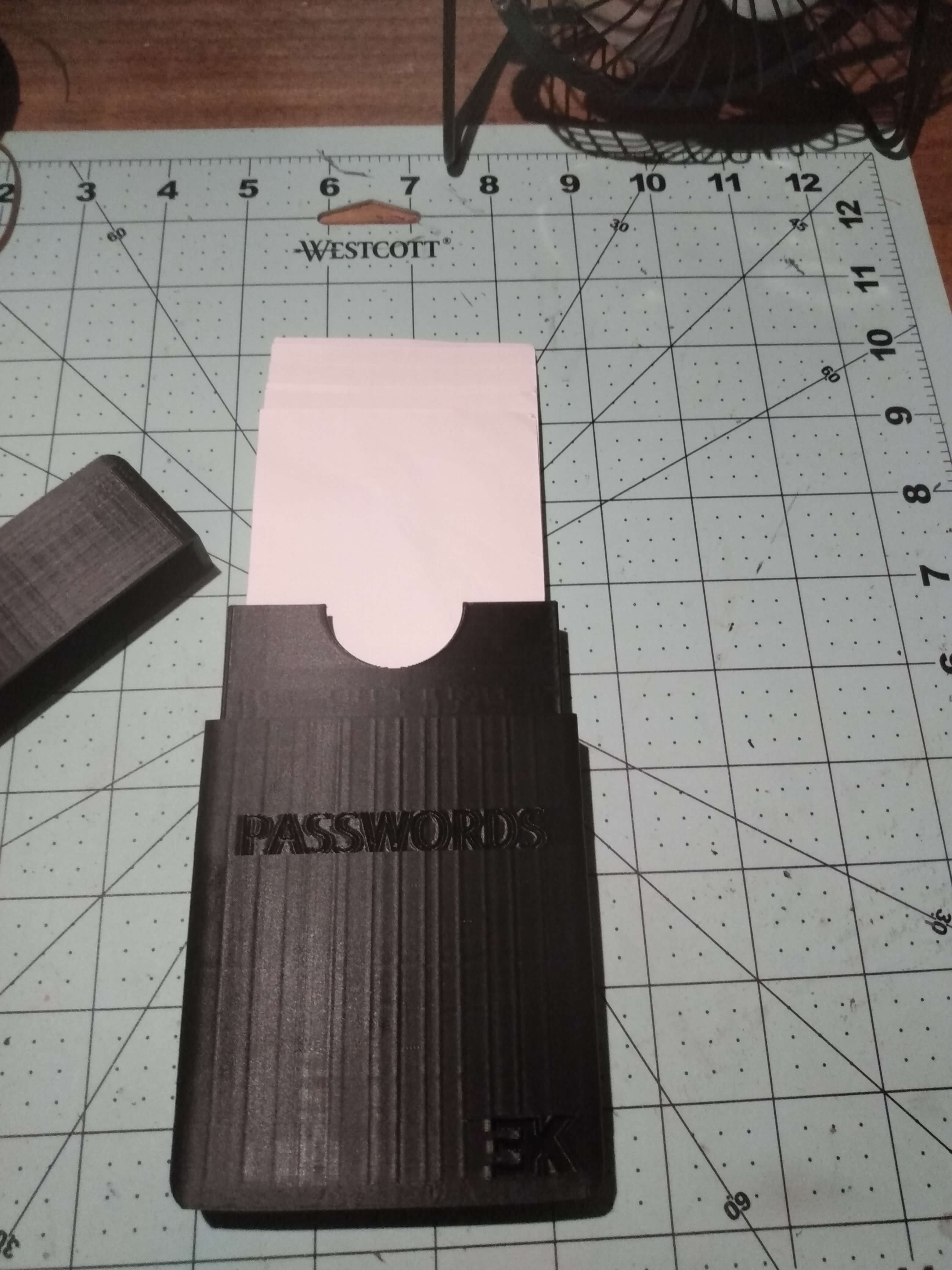 Index Card Box/Password Keeper