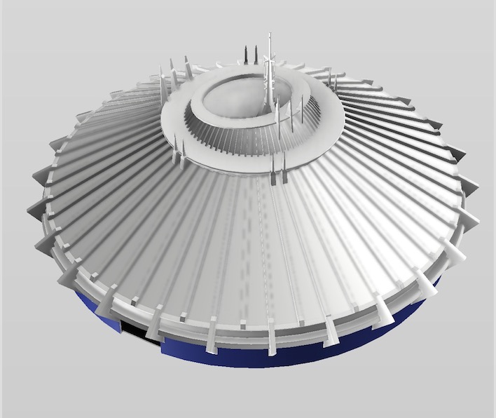Walt Disney World Space Mountain Model