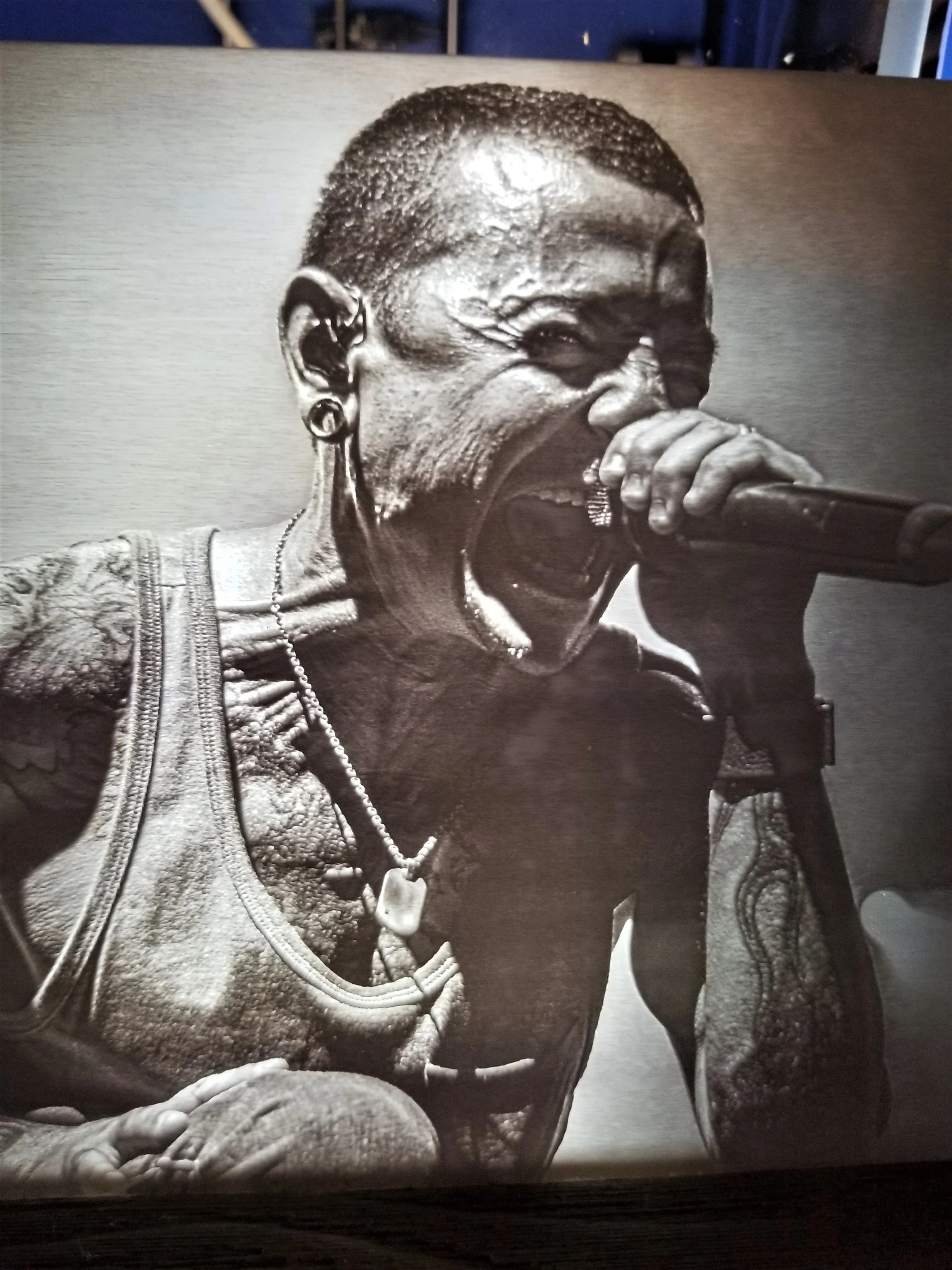 Chester Bennington of Linkin Park Lithophane