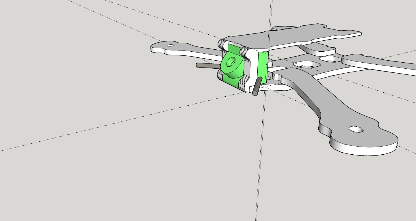 Armattan Rooster Vtx 45 degree and antenna mount (2 types)