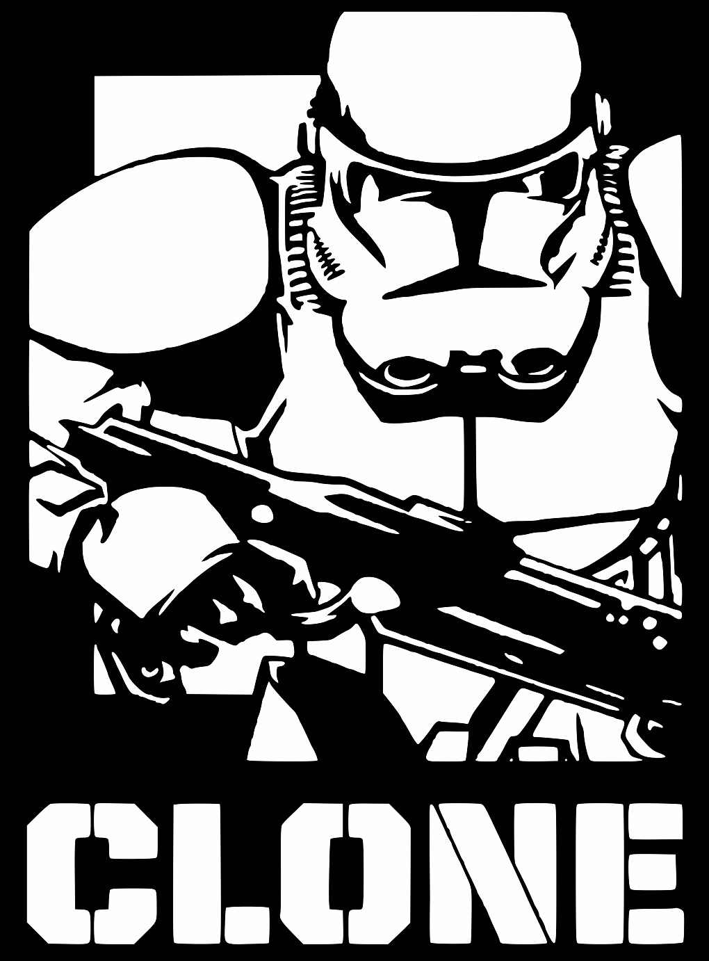 Clone trooper stencil 3