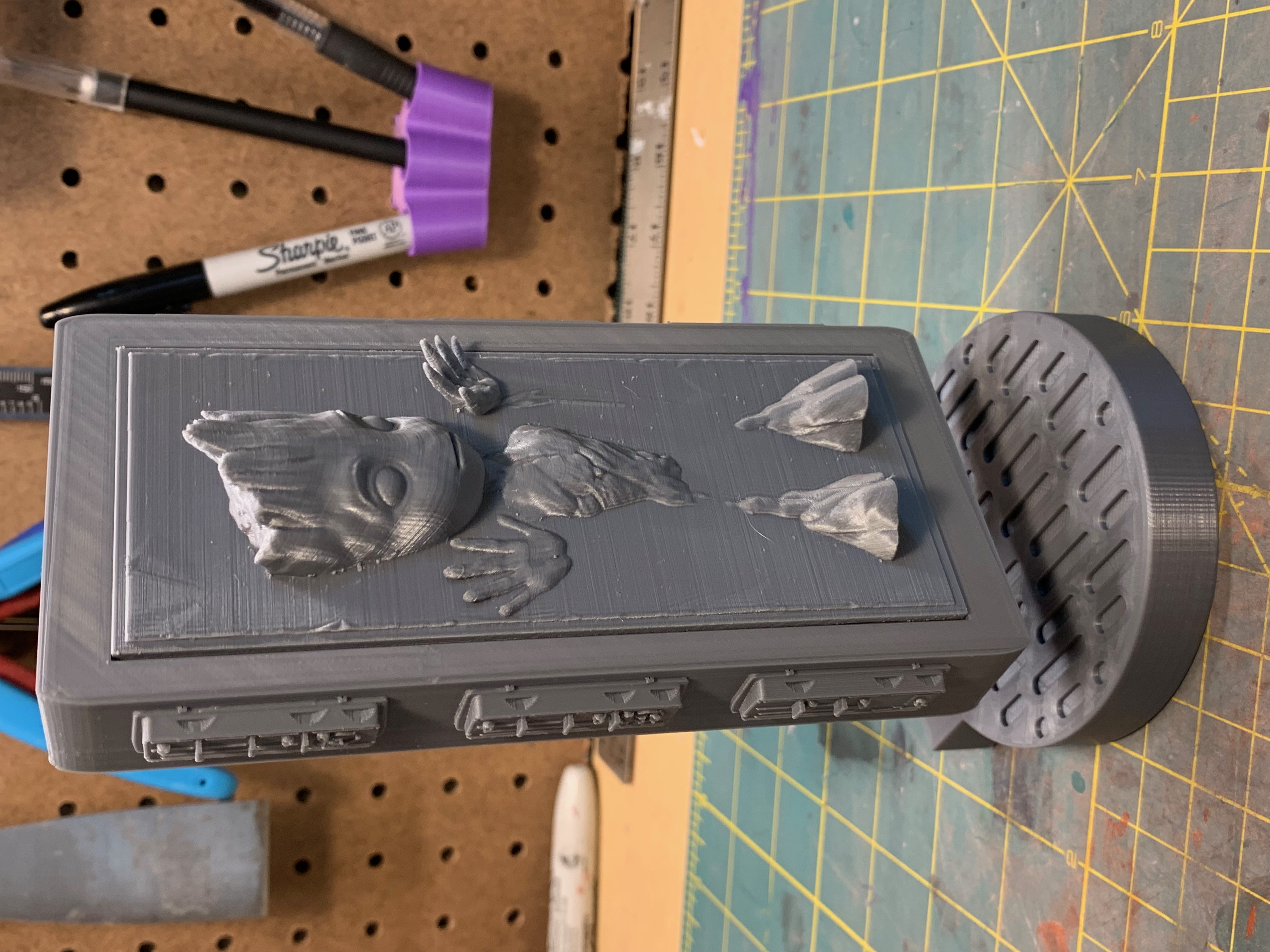 Baby Groot in Carbonite
