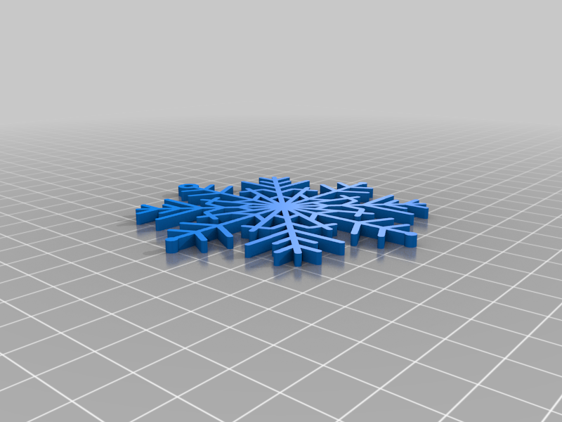 EASY TO PRINT, SNOWFLAKE, CHRISTMAS ORNAMENT 15, ORNAMENTS