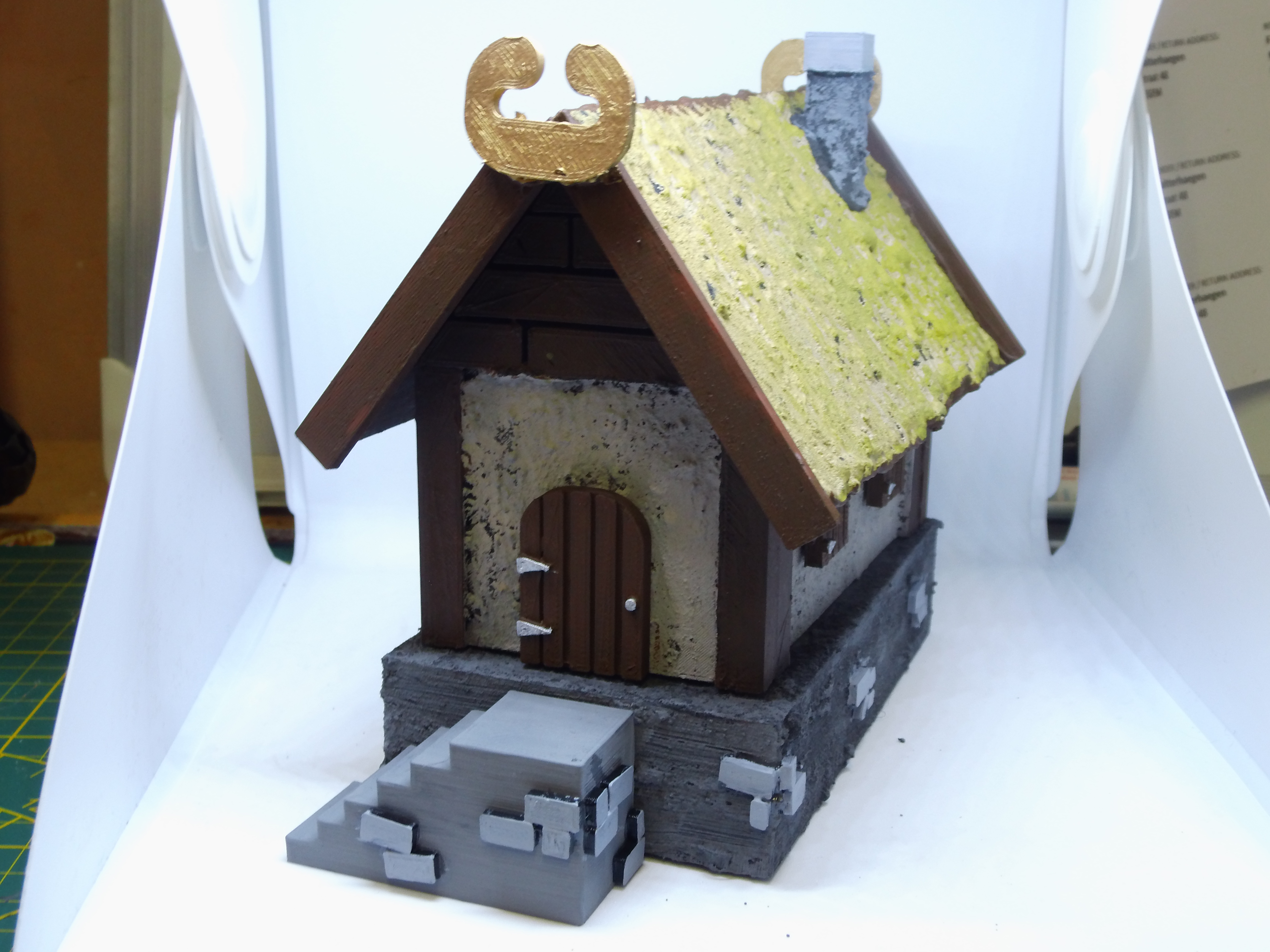 28 mm scale - viking farm / house - rohan / warhammer