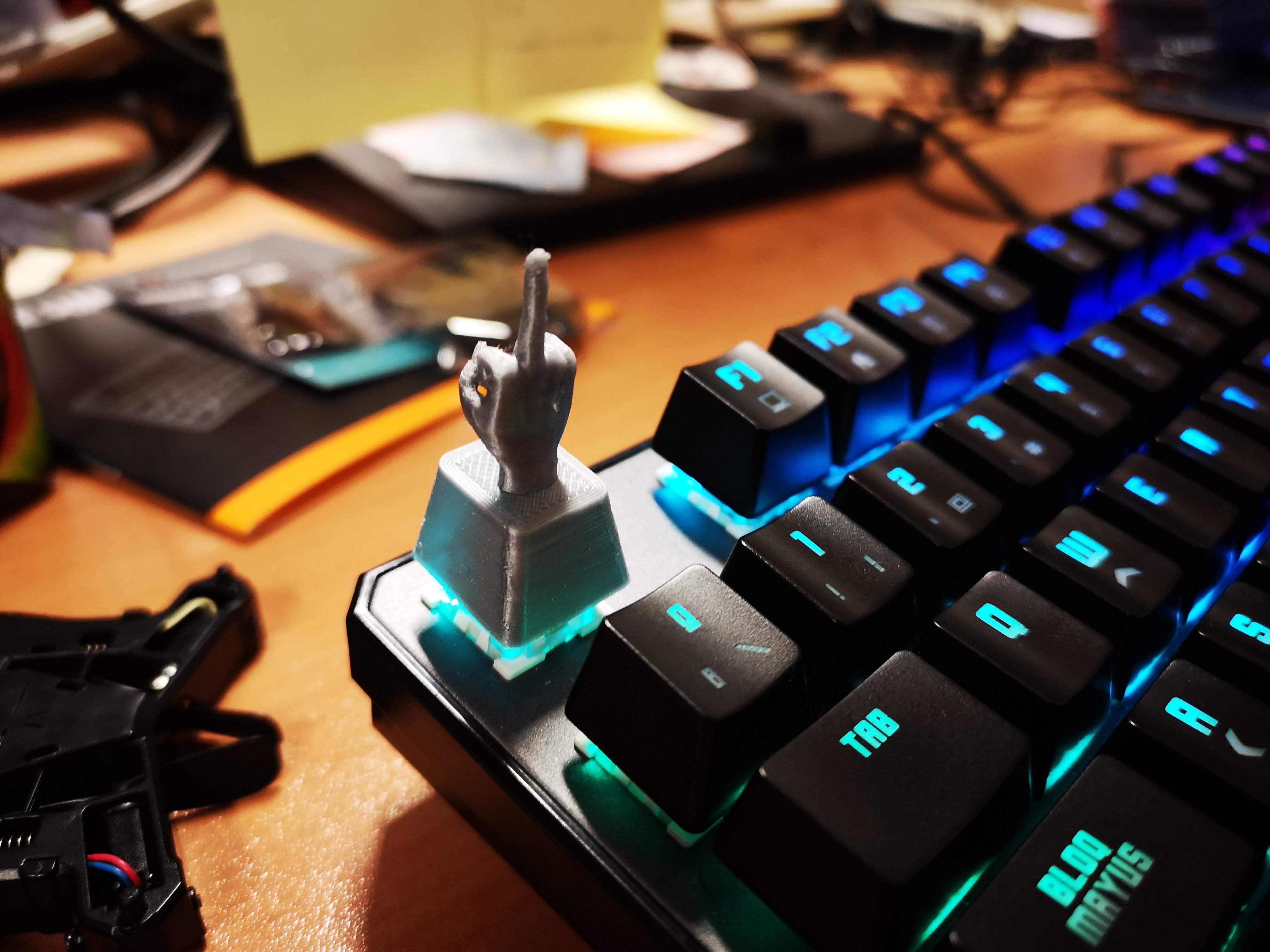 Cherry MX keycap middlefinger and spock