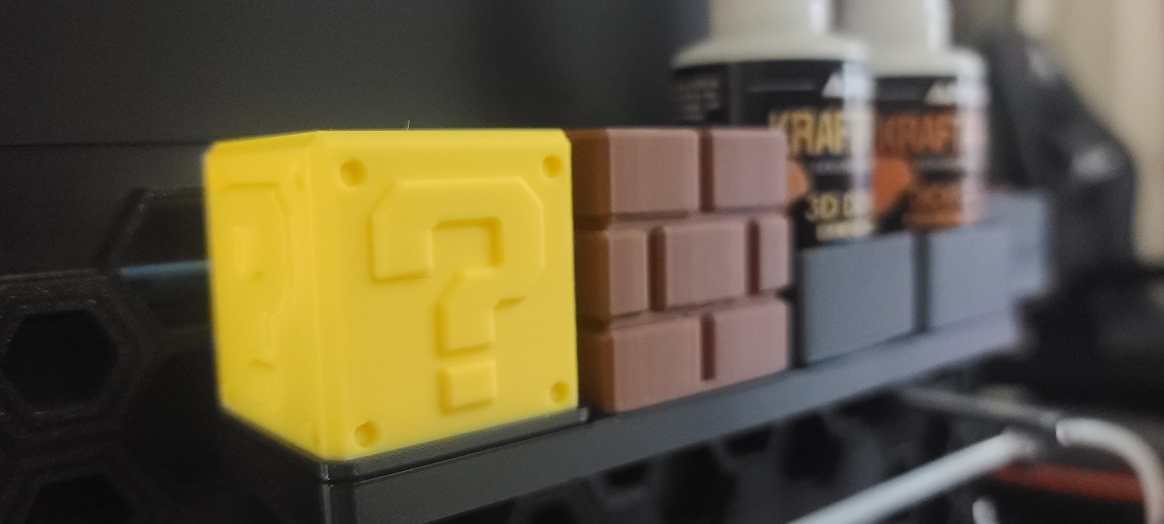 [Gridfinity] Bin - 1x1 x45mm - Mario Brick Block