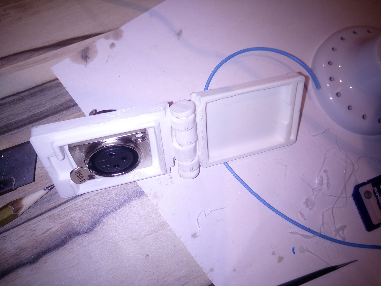 Lockable box for Neutrik D connectors in dashboard