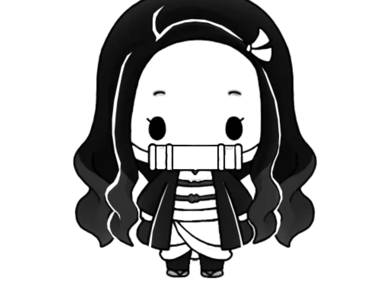 Demon Slayer  - Nezuko - Chibi 2D wall art