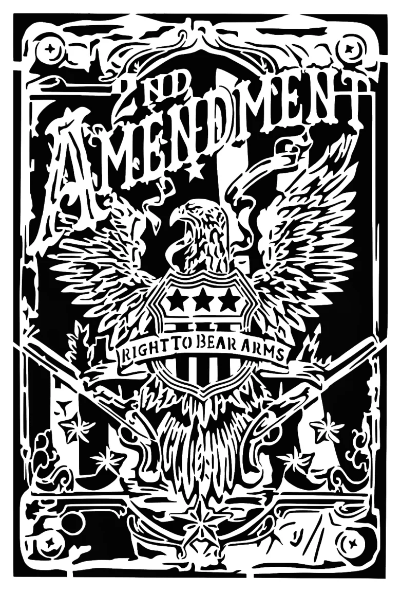 2nd Amendment stencil