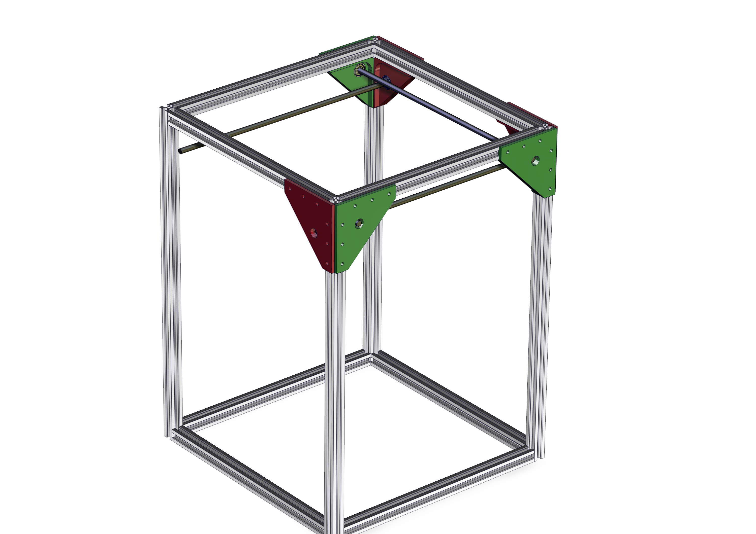 X-Y Plate Bracket for 20x20 Aluminium  Profiles incl. 608 Ballbearing Seat