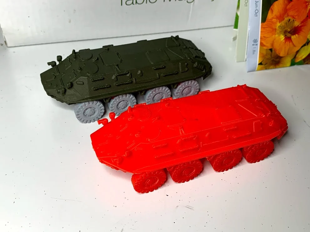 BTR-60 - breakdown, 1:72 and 1:100 remix