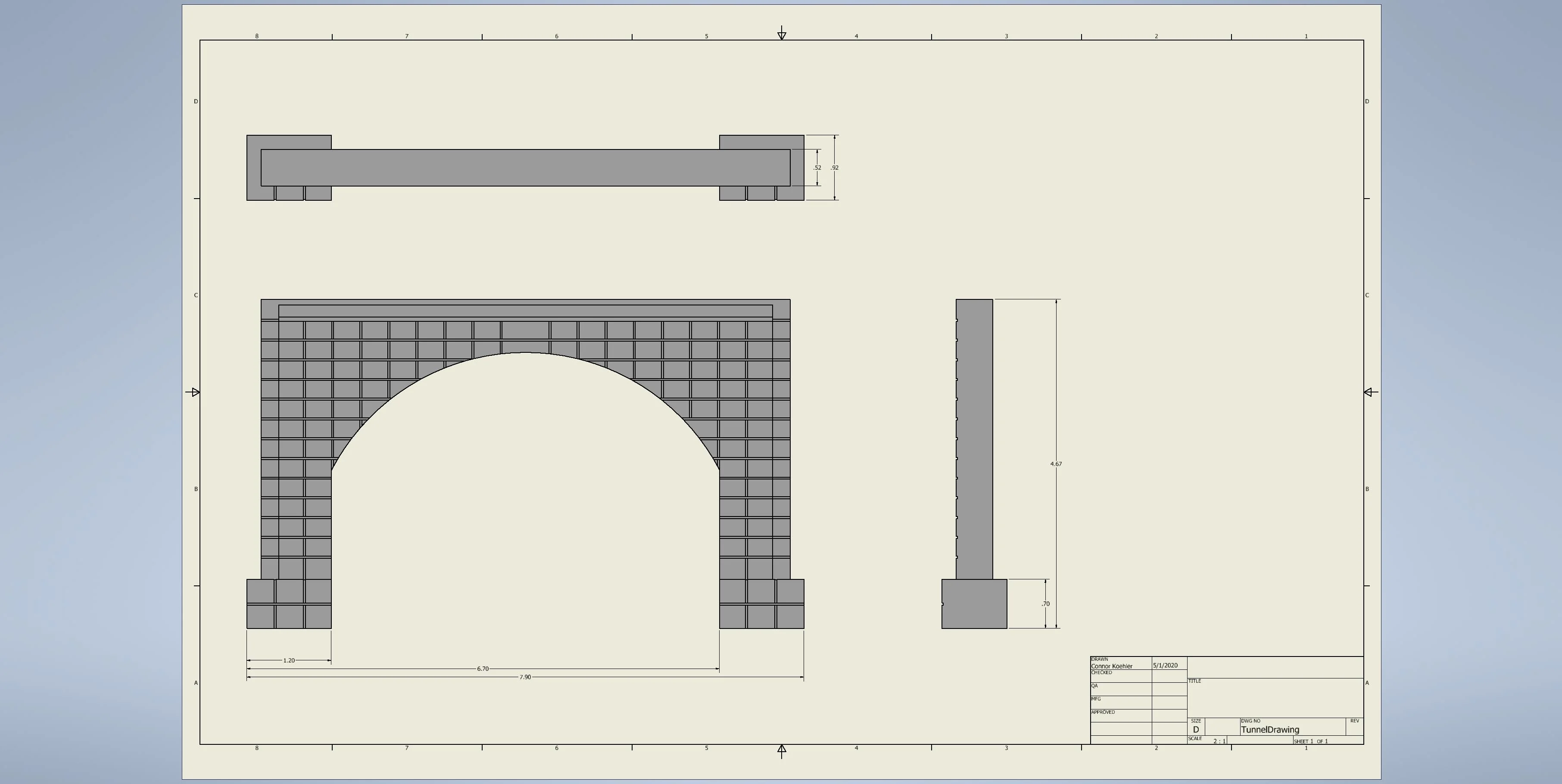 HO Scale Double Tunnel Portal