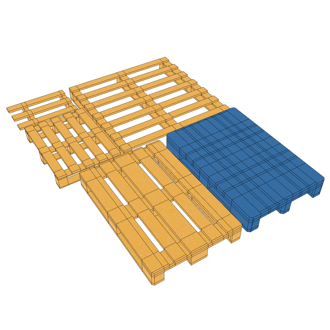 1/18 scale pallets