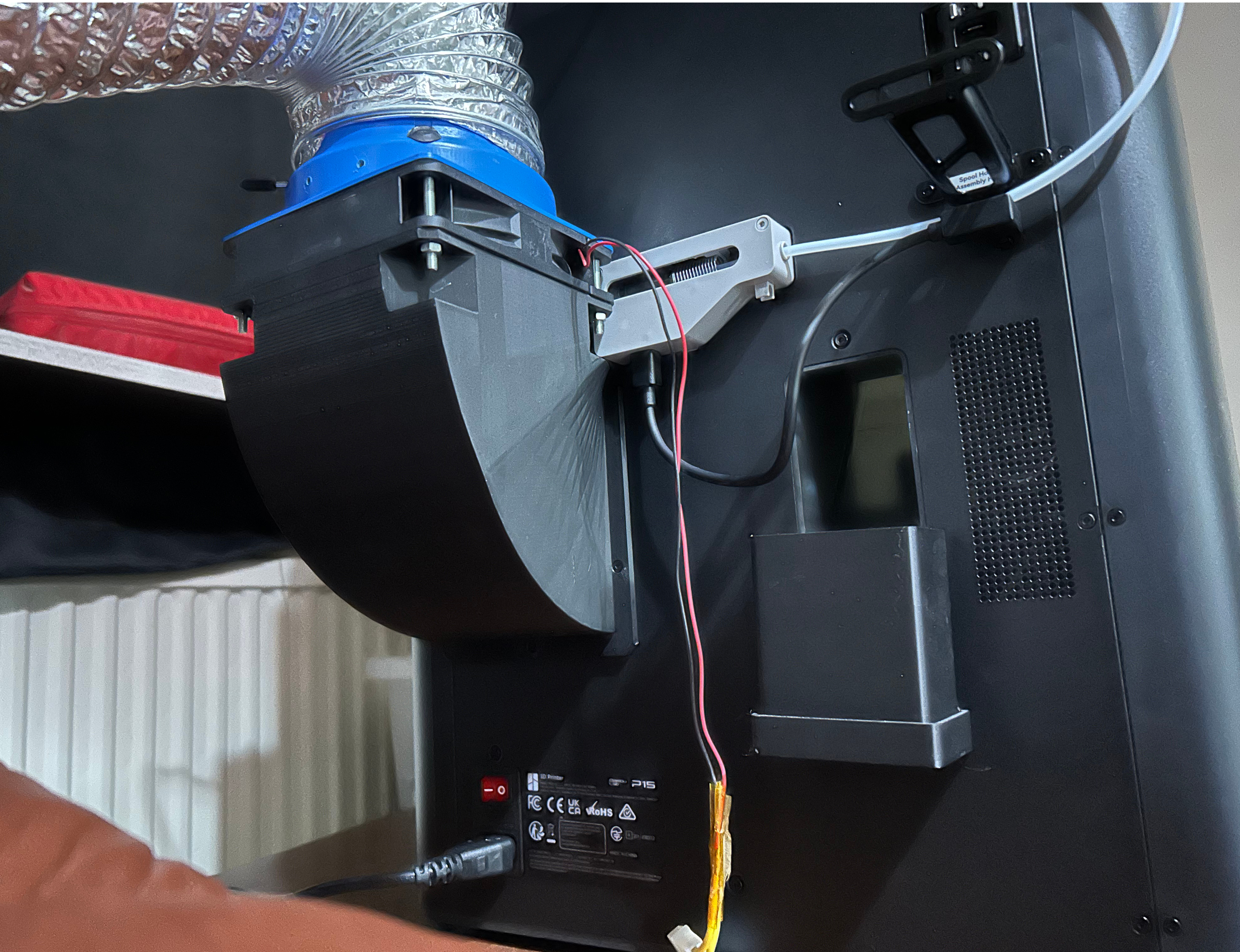 Bambu Lab P1S 120mm fan adapter