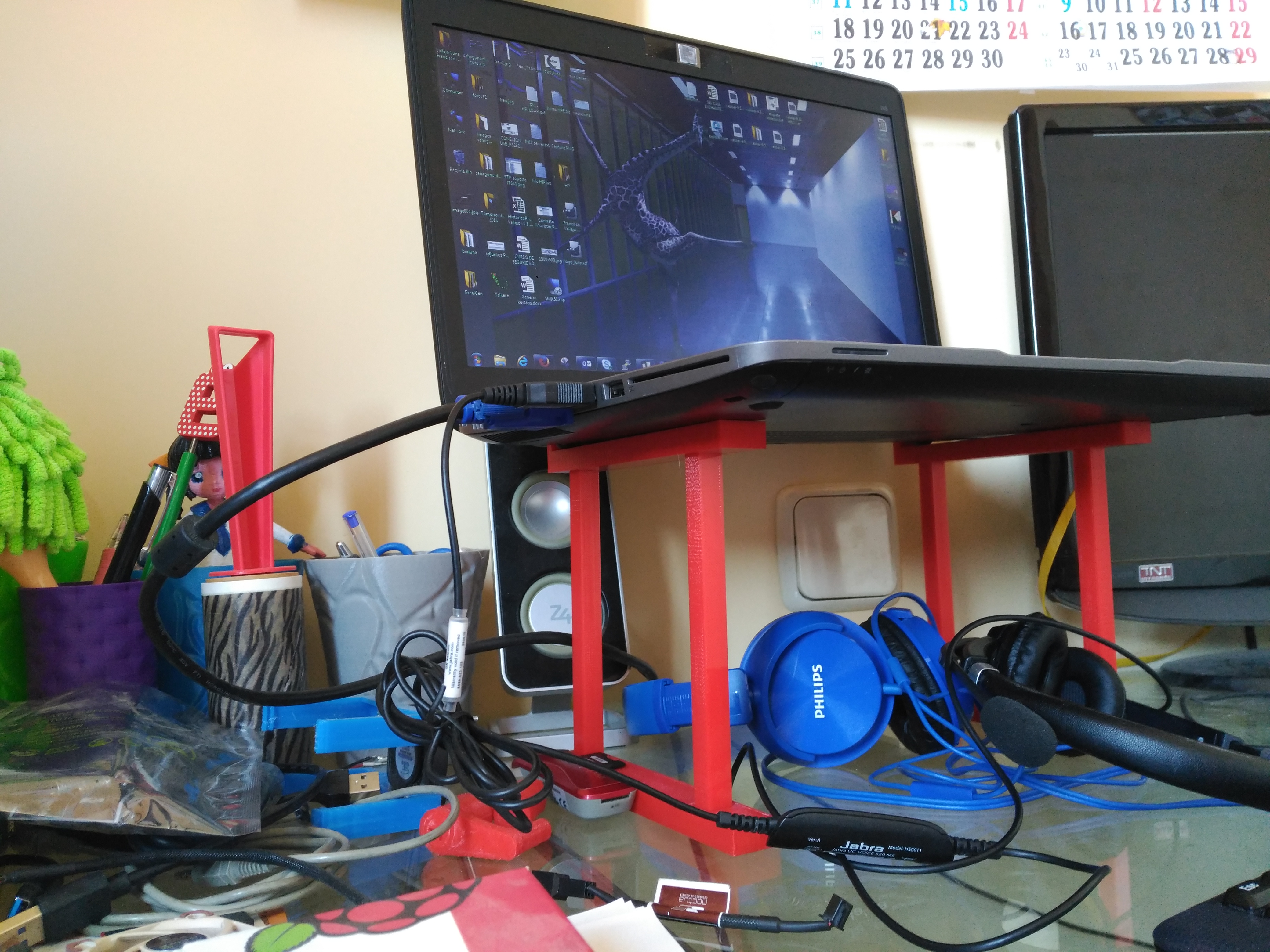 Laptop stand and space saver