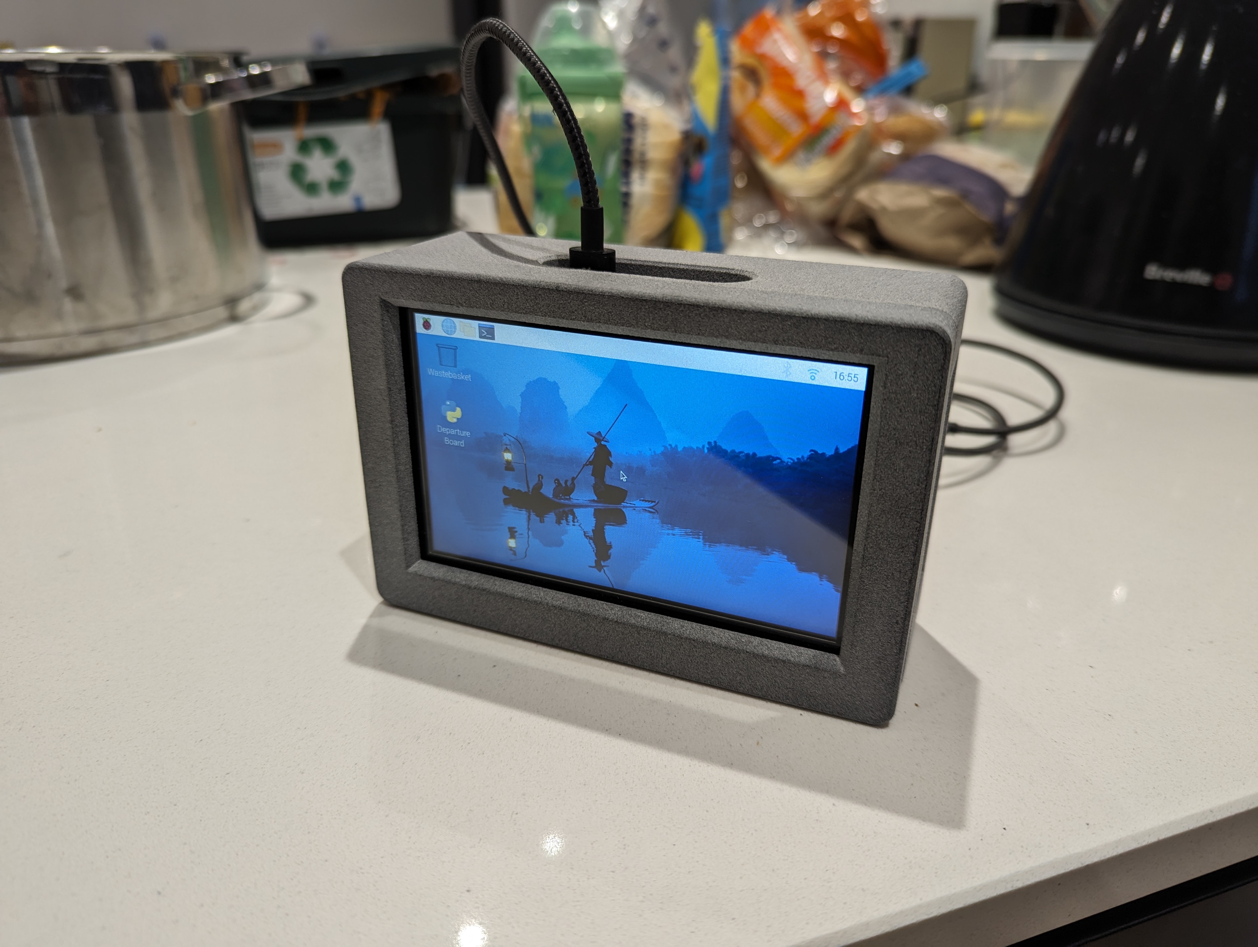 Raspberry Pi5 Waveshare 5" DSI LCD Screen Case
