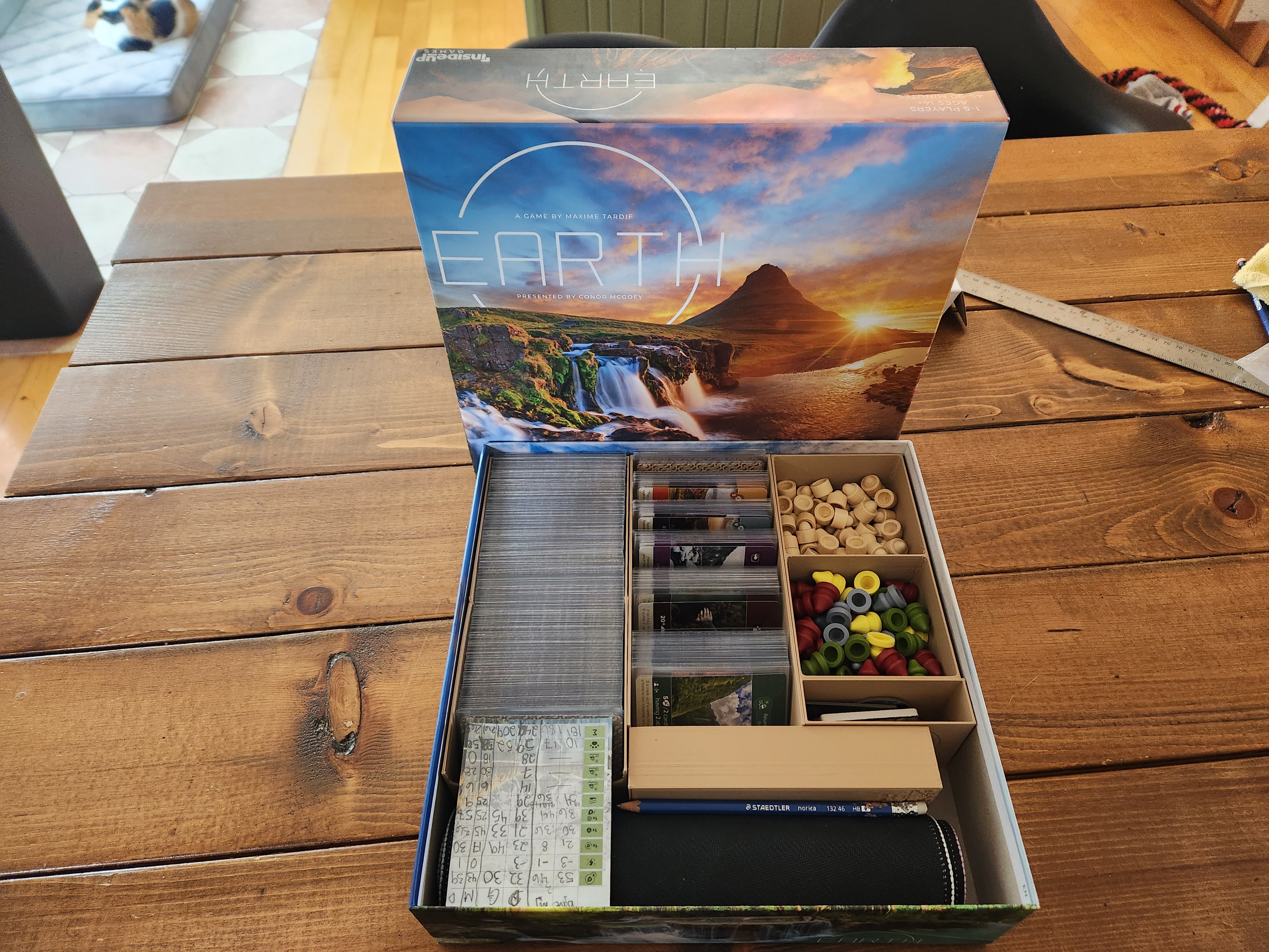 Earth Board Game Inserts (Inside Up Games) - Organization - Fits KS Promo Components