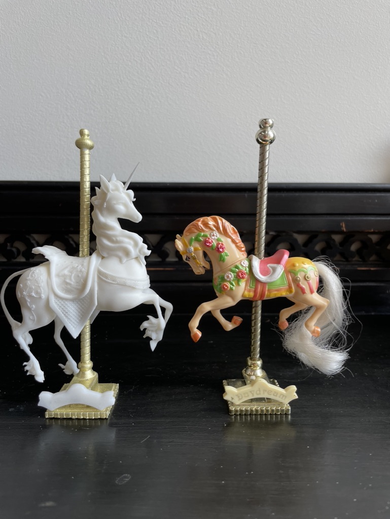 Matchbox Carousel - replacement stand and poles for horses