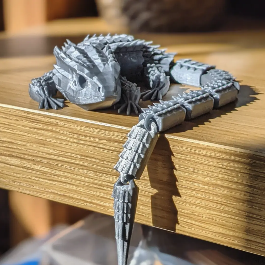 Red-Eyed Crocodile Skink - Articulated - Reuploaded