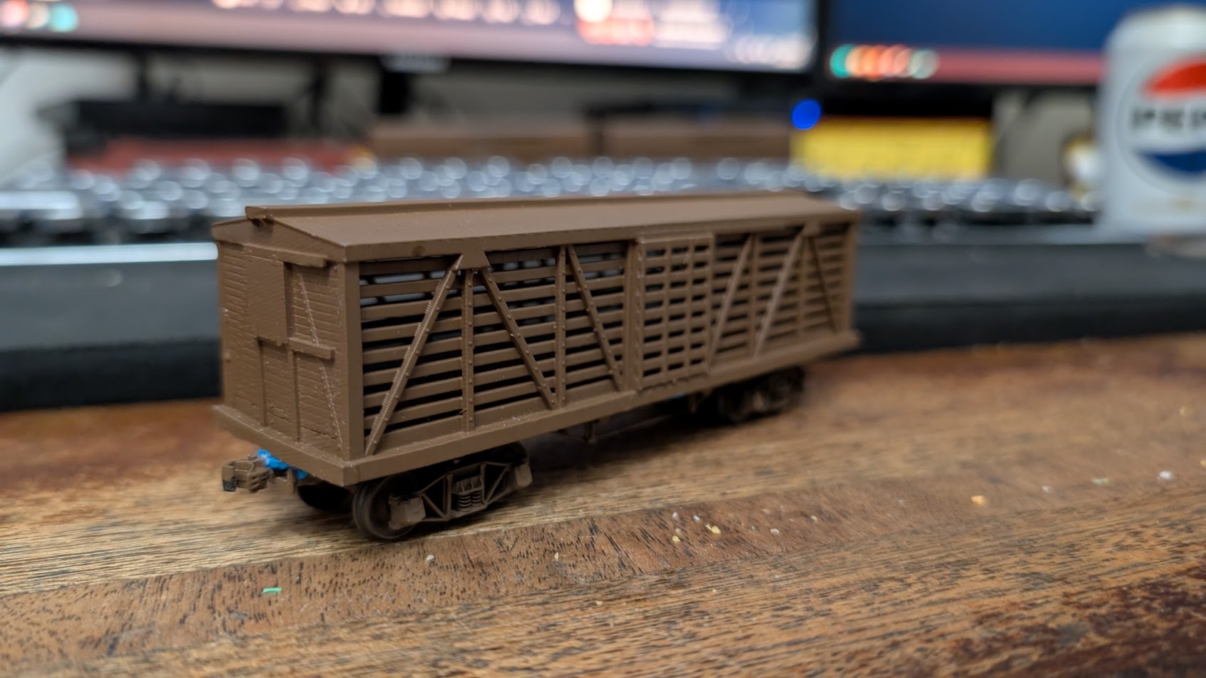 HO scale 36' shorty stock car
