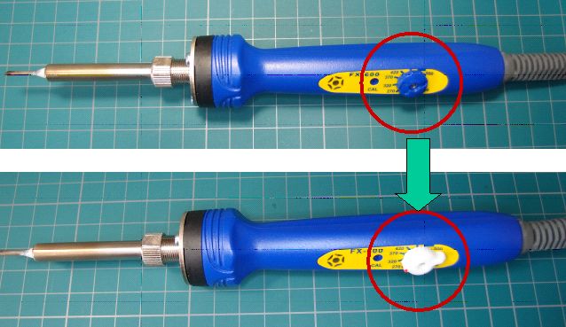 HAKKO Soldering iron FX-600 control knob