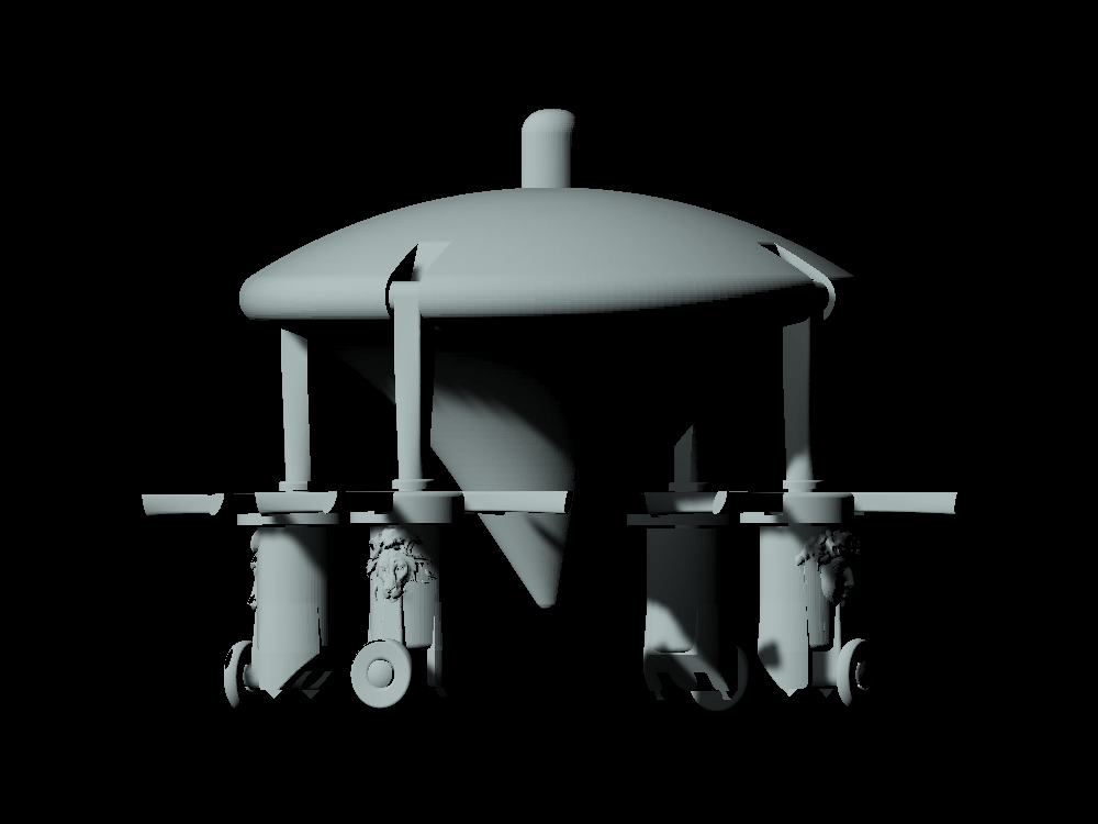 Spaceship of Ezekiel scaled one in 160