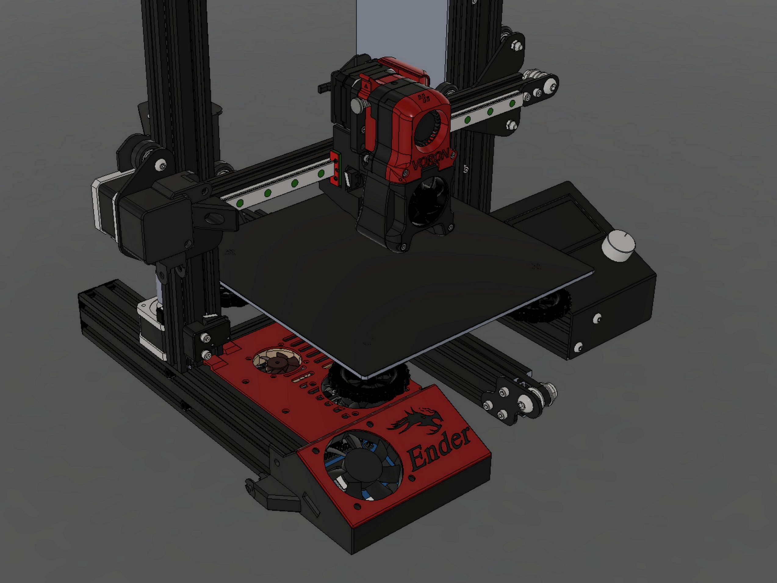 Afterburner Ender 3 + Cable Chain + Pinda