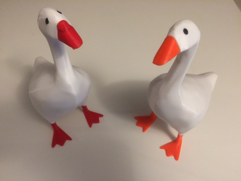 beak for the second goose from untitled goose game