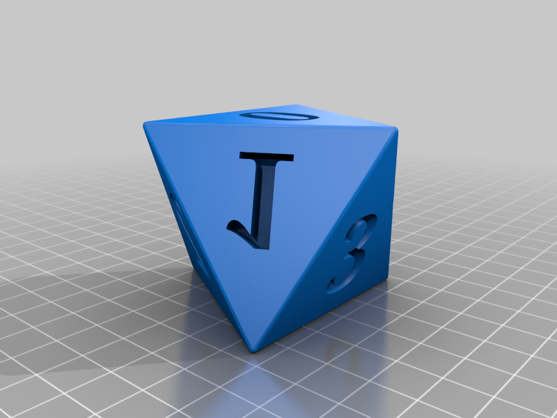 Root compatible D8 dice