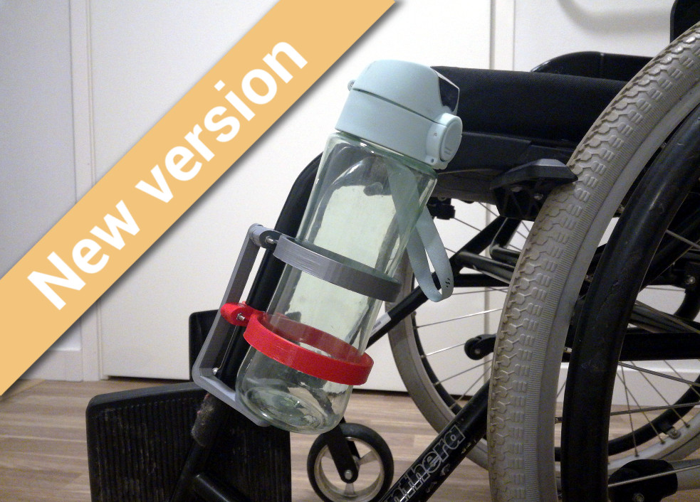 Water Bottle Holder - 3 Sizes - Prints Flat