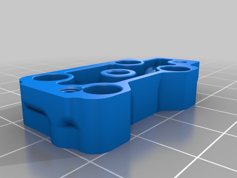 Adaptor for mounting Sailfin Extruder to Takoto Hotend on Troodon (for PTFE)