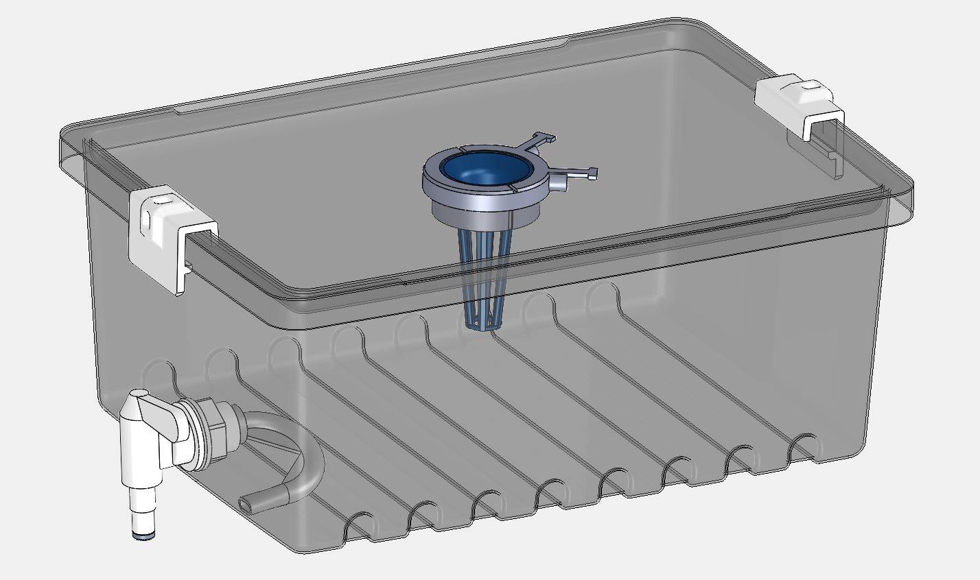 Hydroponic flood-and-drain bin system
