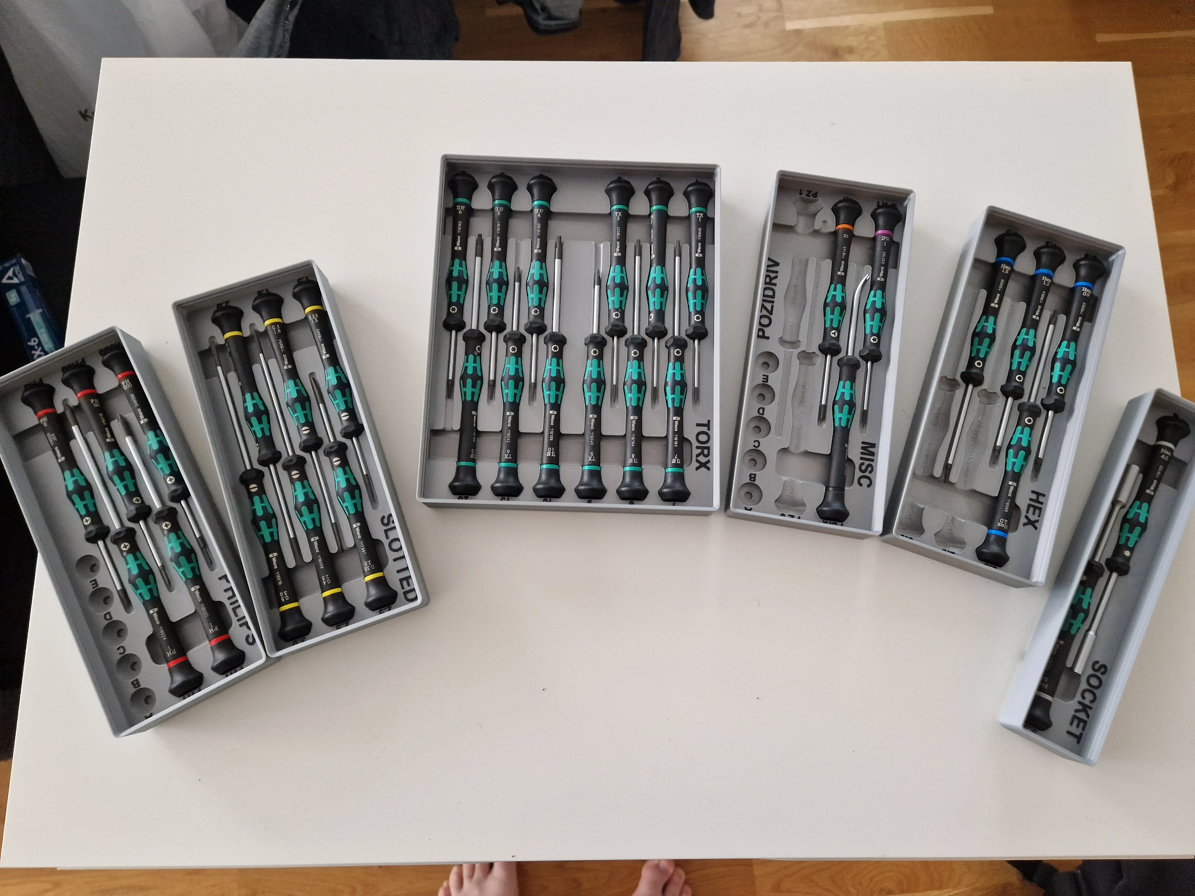 Wera Kraftform Micro Scewdriver Tray Gridfinity Stackable