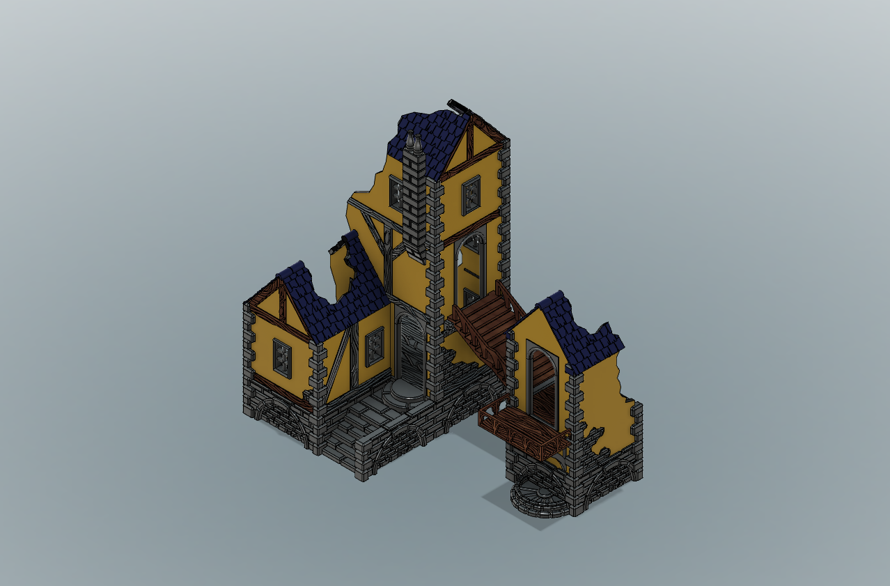 HenryBridgeBuilding - Mordheim, Frostgrave, War-game terrain 28mm