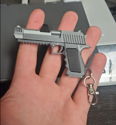 Desert Eagle Fidget Keychain