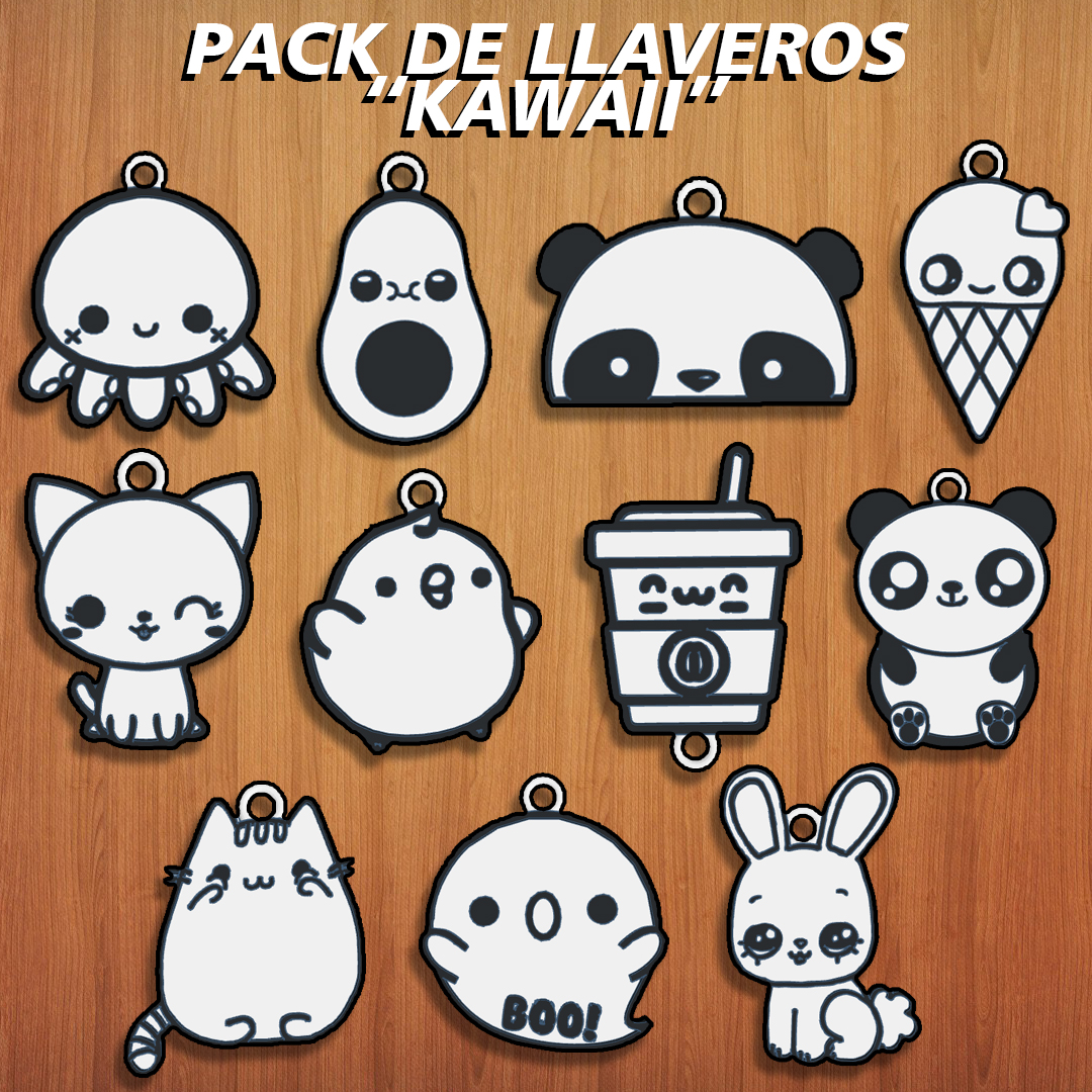 PACK LLAVEROS " KAWAII " / KEY CHAIN