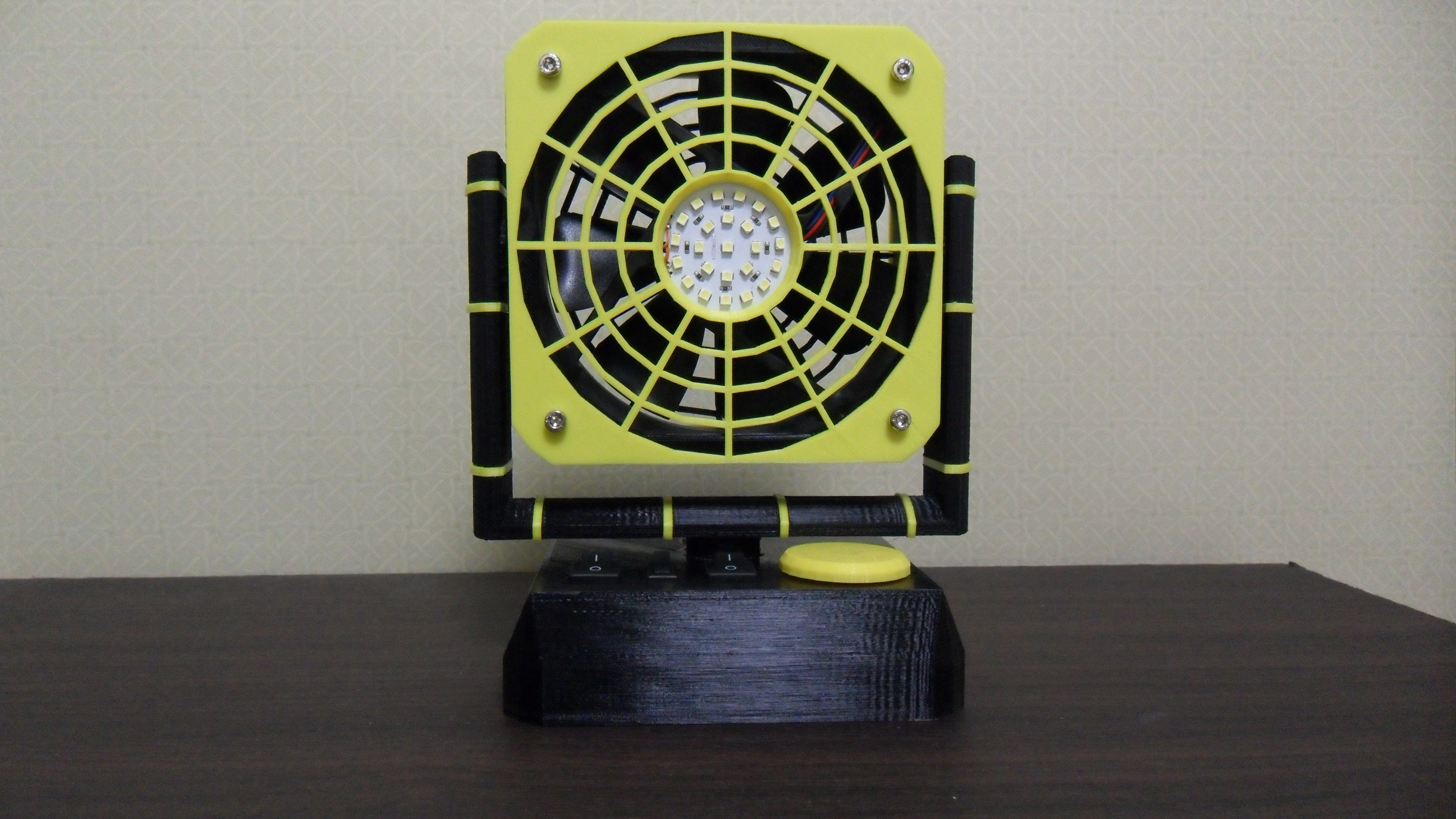 Desktop Cooling FAN & LED Light - DeskFAN 3D Design