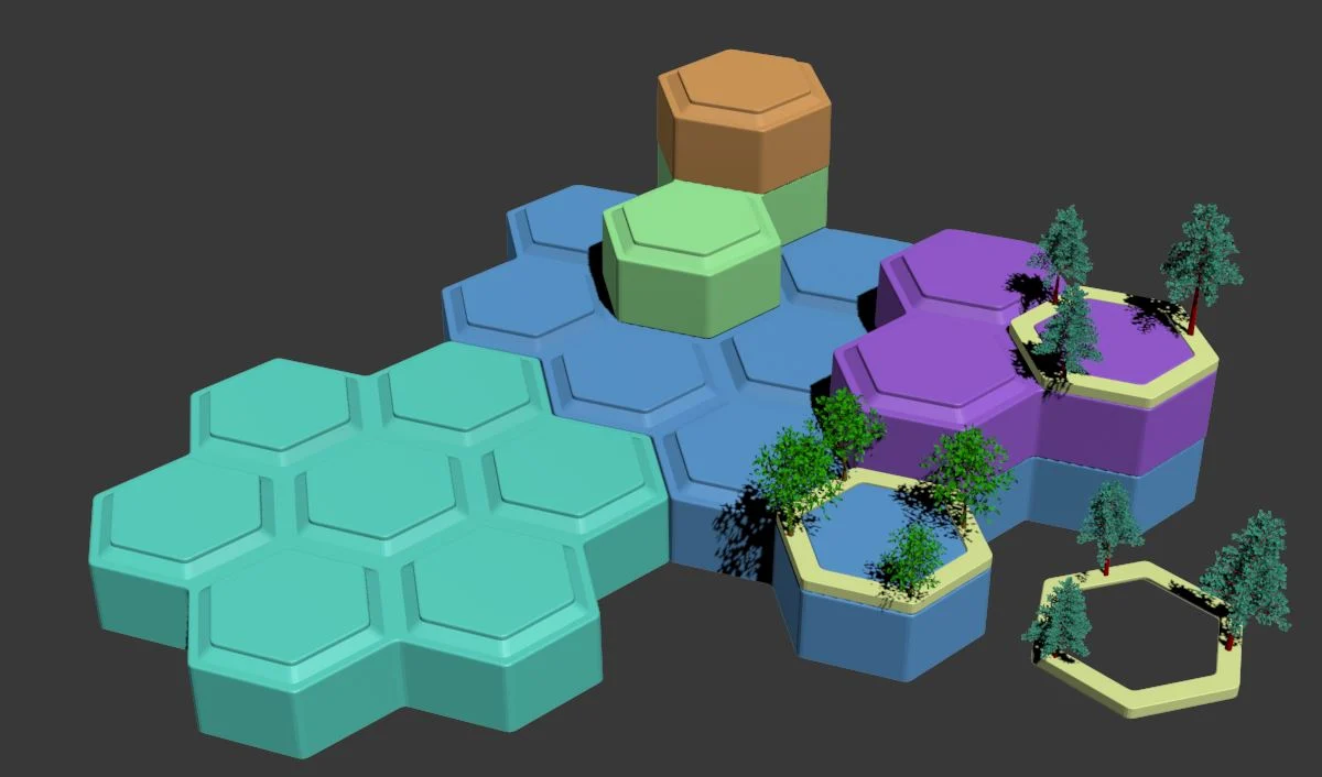 Open WarHex - modular, scenic 3D Hex terrain project