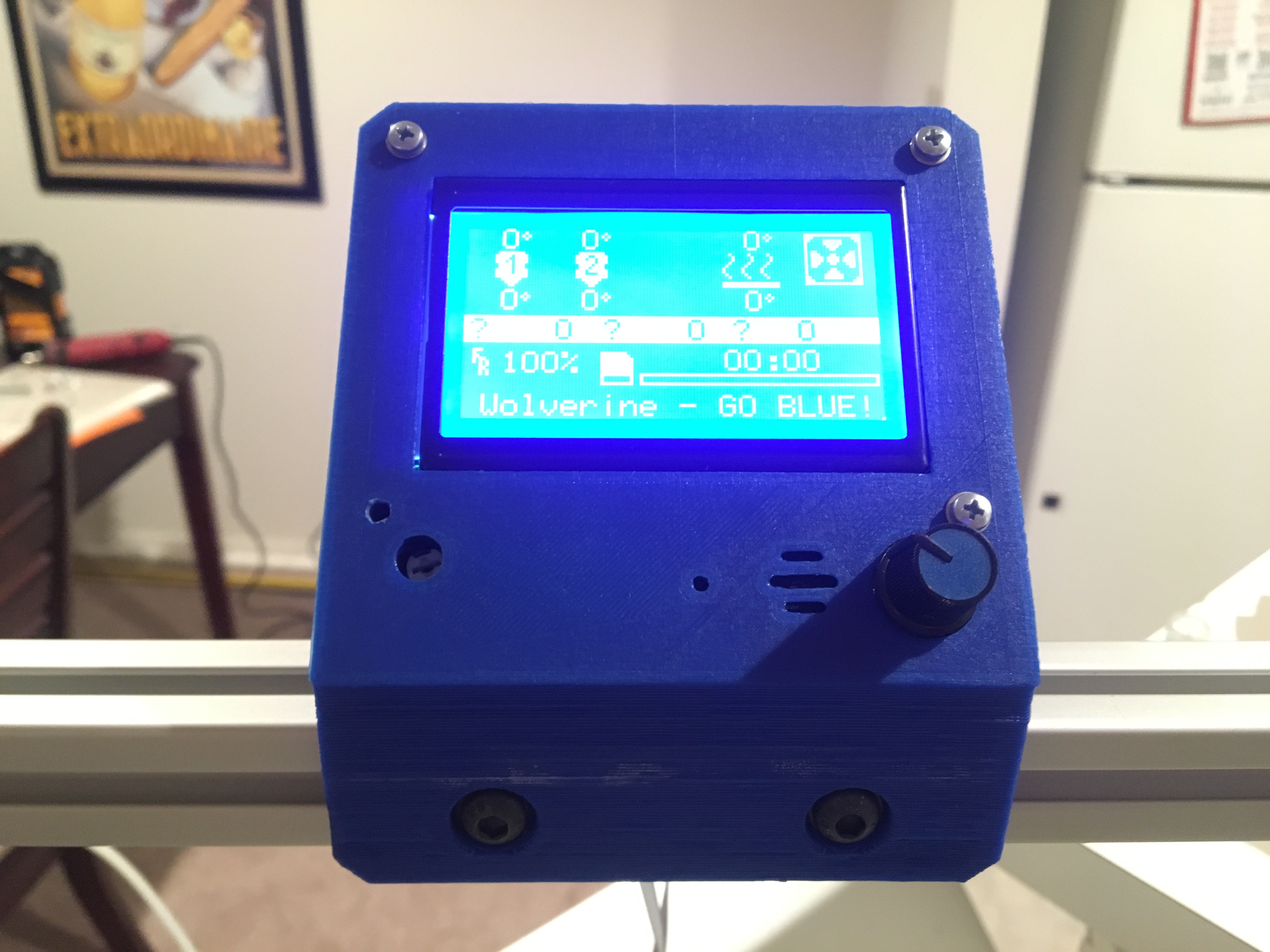 LCD 12864 Graphic Smart Display Controller Holder for 8020 T-Slot Aluminum Frame