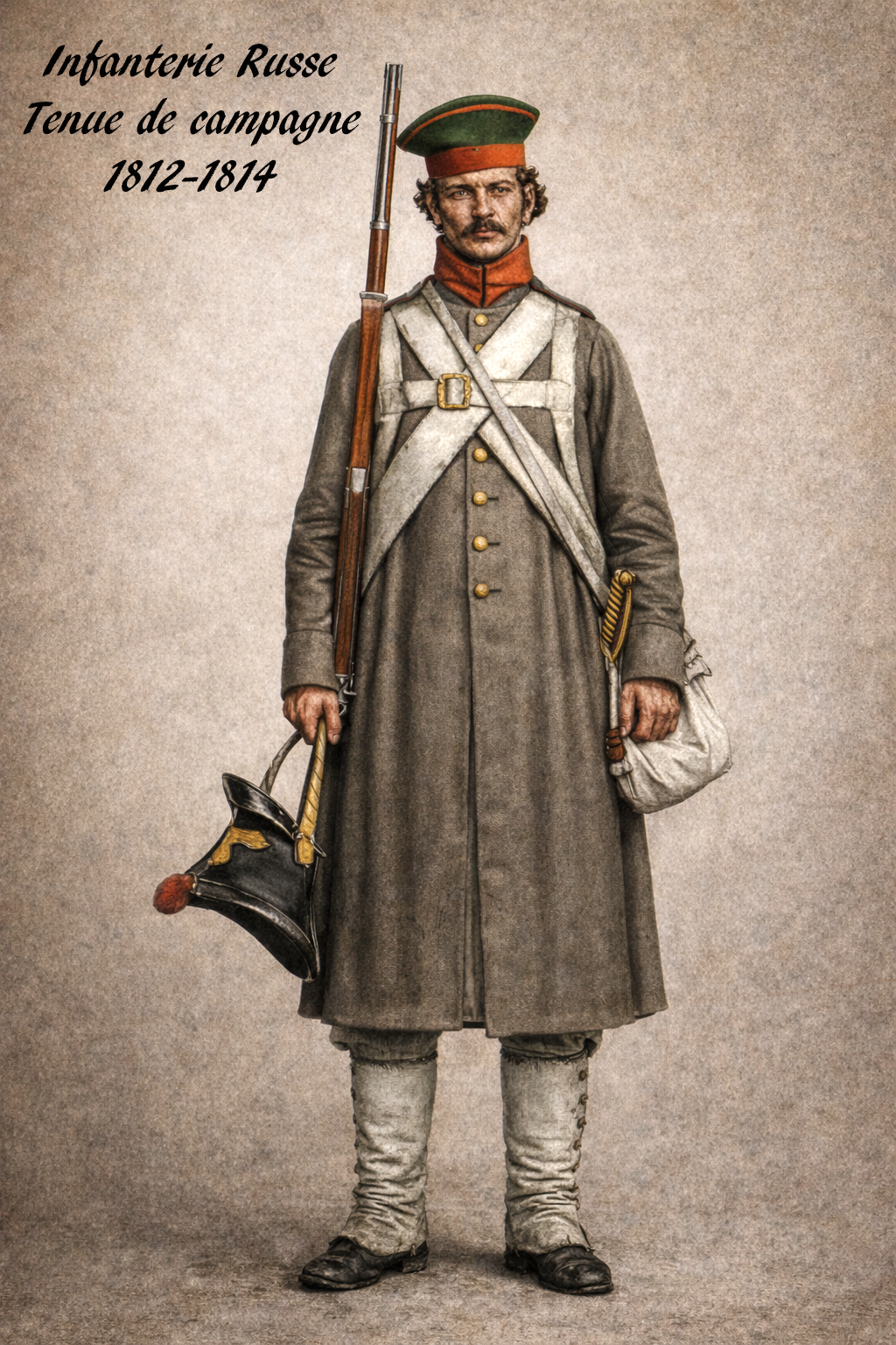 Soldat de l'empire no 43: Infanterie russe tenue de campagne 1812 1814