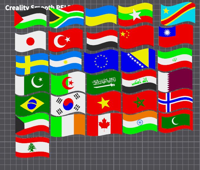 Assorted emoji flags