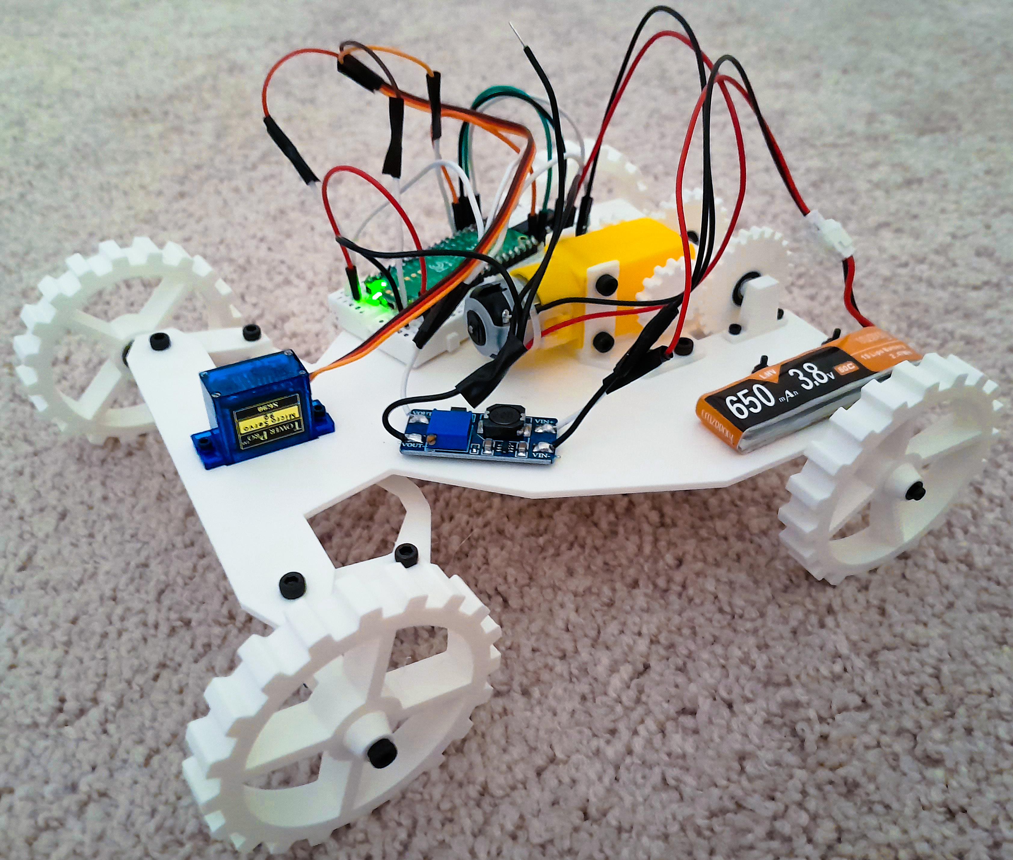 PYPER - Python-Driven 3D-Printed Electric Rover
