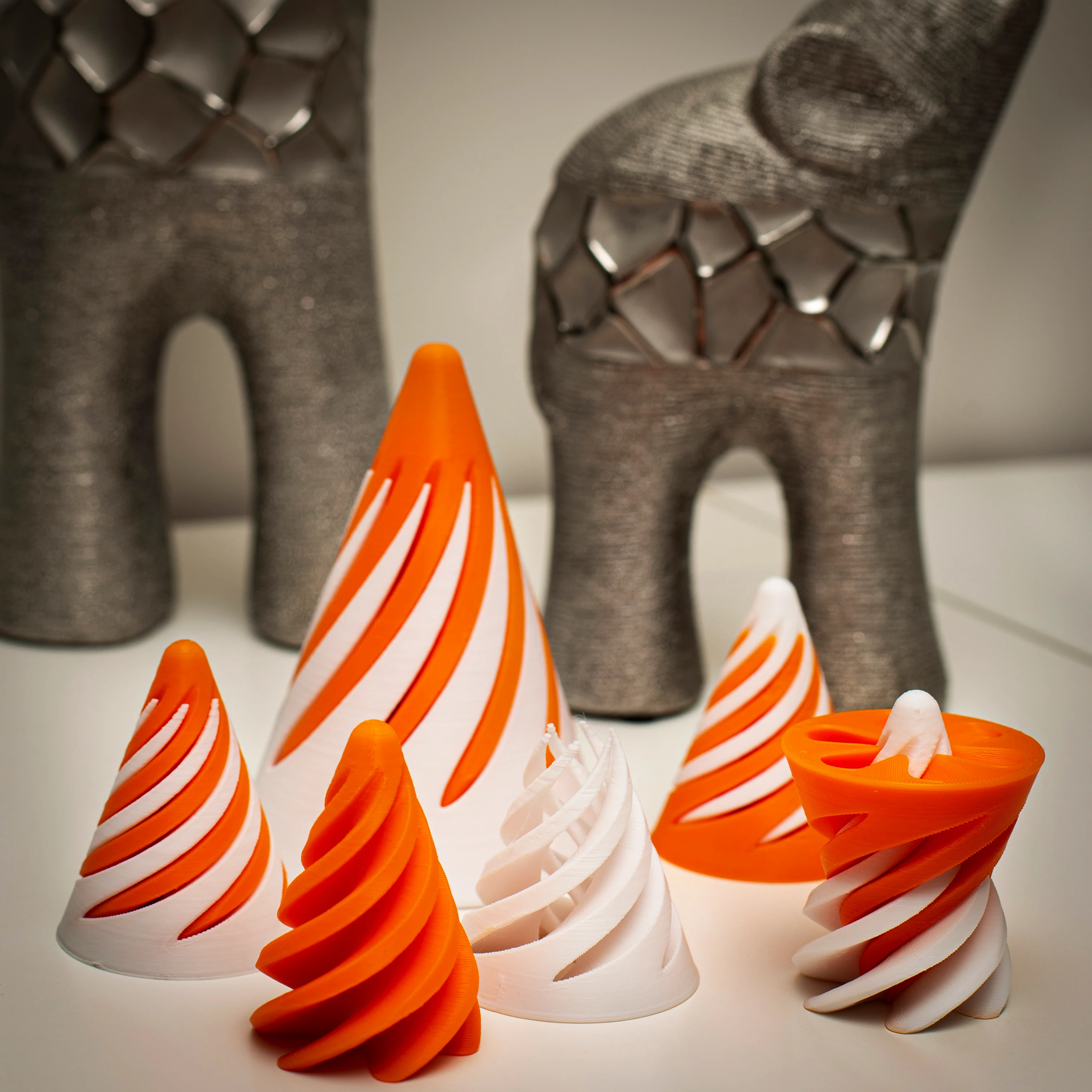 Spiral cone fidget toy
