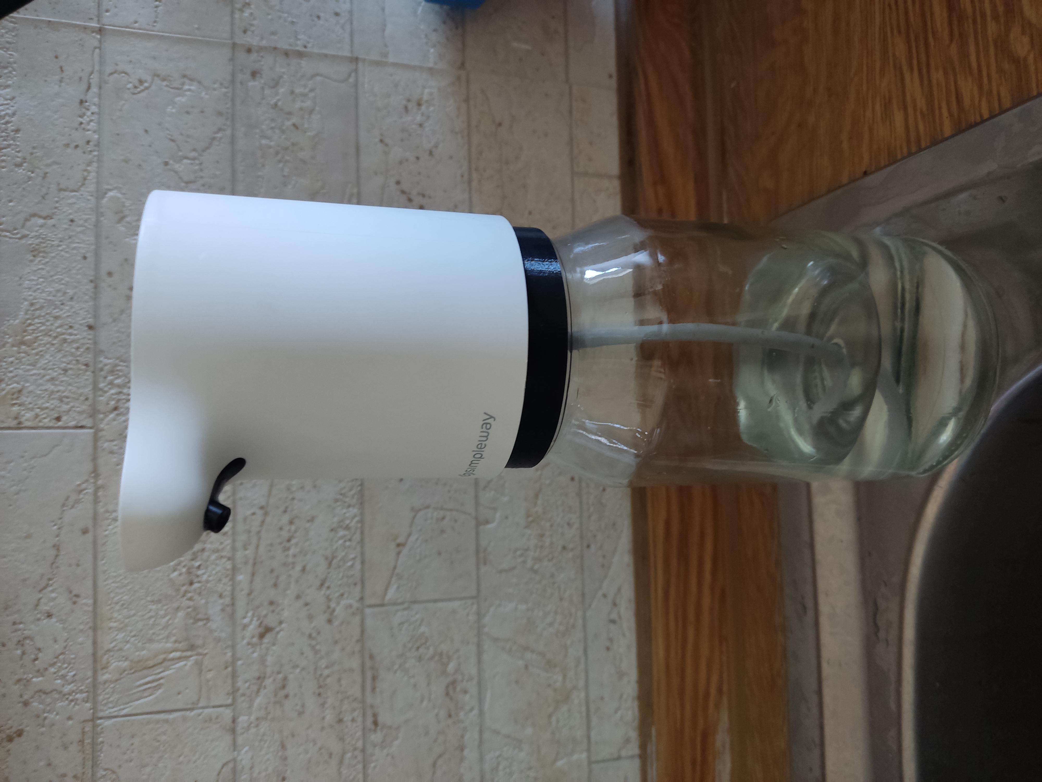 Xiaomi Simpleway soap dispenser conversion for glass jars